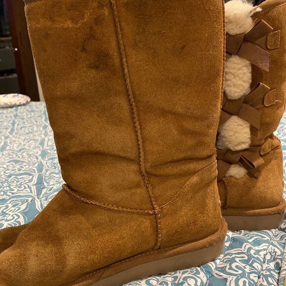 Koolaburra By Ugg Victoria Tall Winter Chestnut Boots - Picture 8 of 10